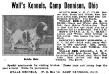 Scioto Bob (171856)'s 1919 ad for Wall's Kennels